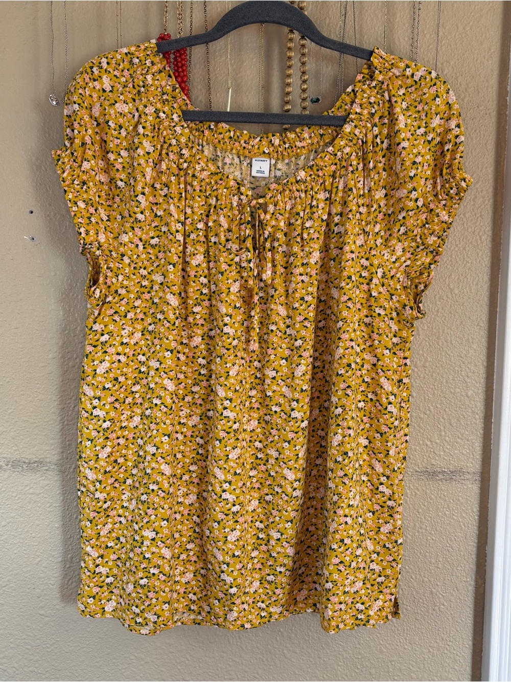 Floral Tie Front Top